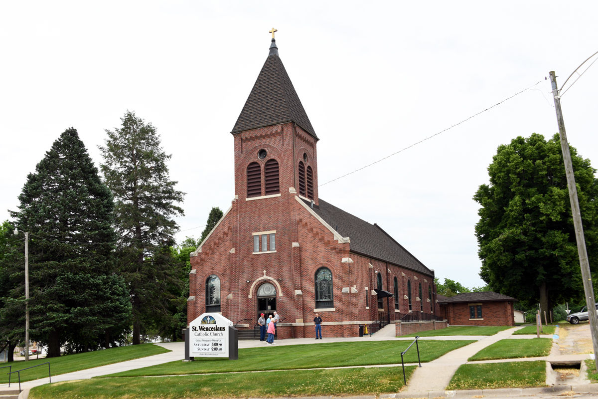 136 St Wenceslaus Church in Verdigre, NE was built in 1915 by Czech immigrants and refurbished for their centennial celebration.JPG